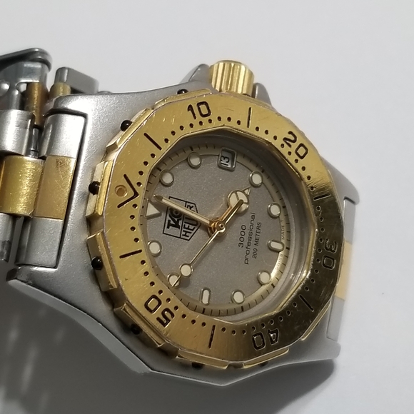 Authentic Tag Heuer two tone Swiss made watch. - Picture 8 of 16